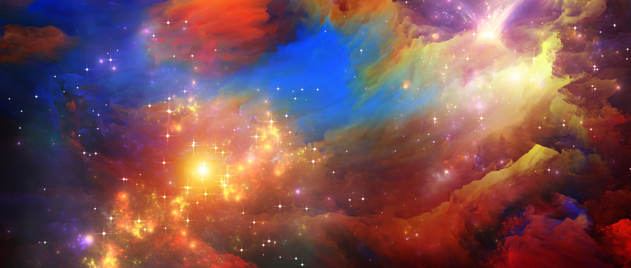 由彩色分形涂料灯光成的背景,适用于艺术抽象创意等项目(非企业商用)